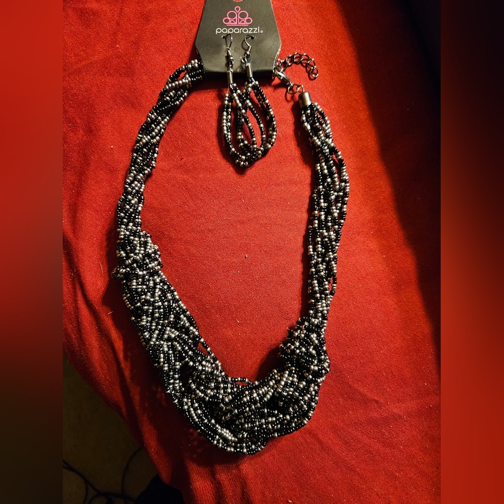 Ladies New 3 piece micro beaded jewelry set